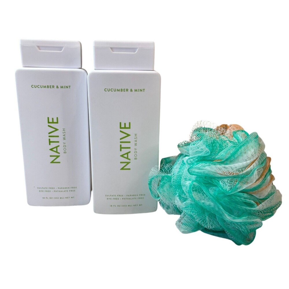 Native Cucumber & Mint Body Wash (18oz ea)  Bundle